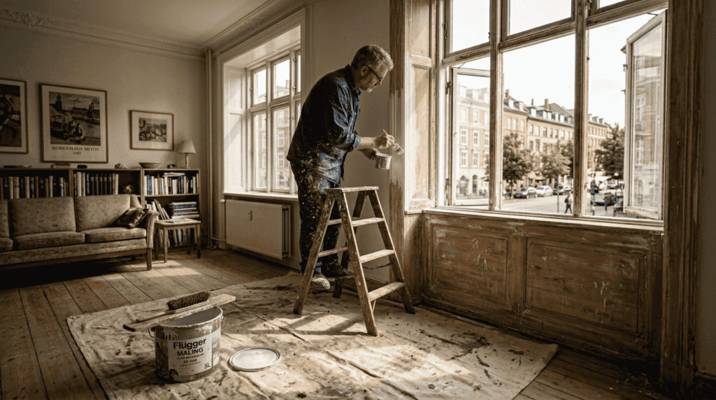 Professionel maler tilbyder grundig og kvalitetsbevidst maling af lejligheder i København.