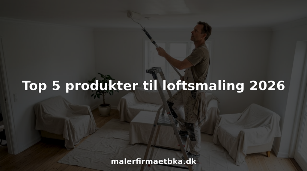 Painter applying loftsmaling to ceiling in cozy home