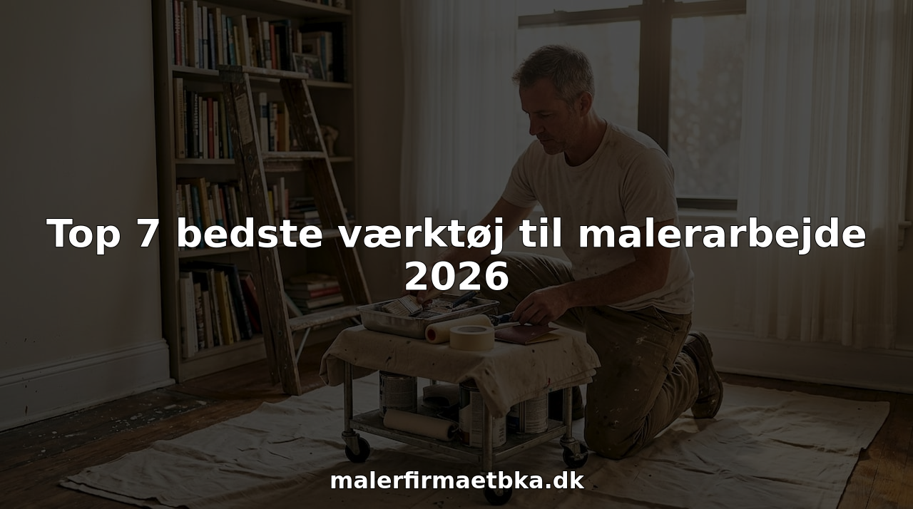 En maler gør klar til dagens arbejde og sørger for, at alt udstyr og materialer er på plads.